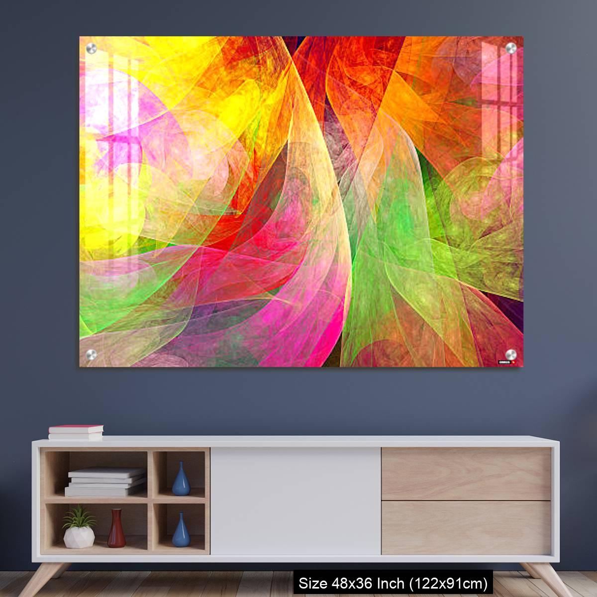 OMGs Acrylic Wall Decor – Fractal abstract pattern.
