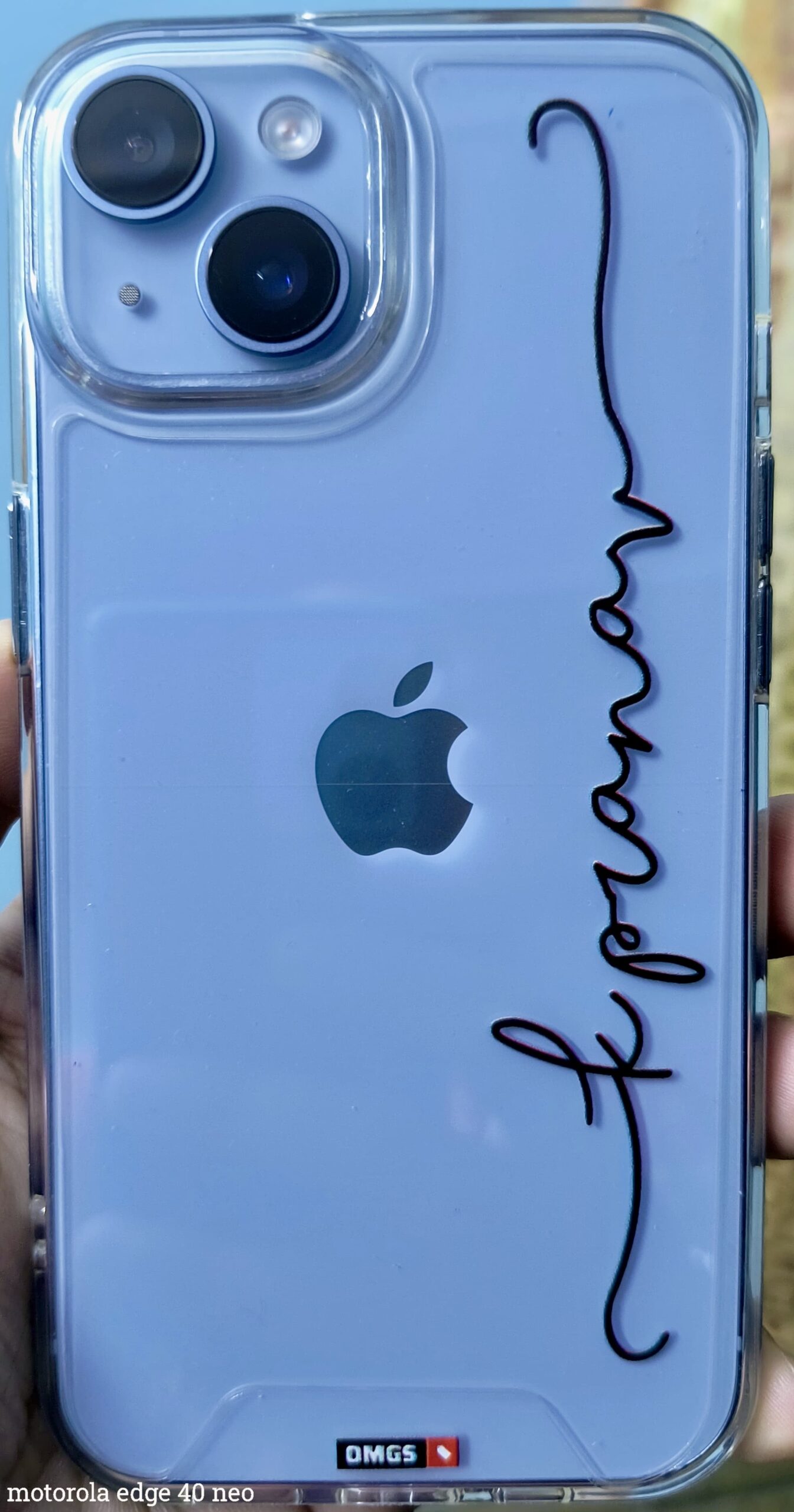 Custom Text iPhone Transparent Case photo review