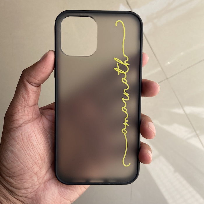 Custom Text iPhone Frosted Case