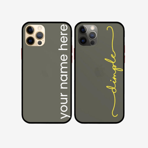 Custom Text iPhone Frosted Case