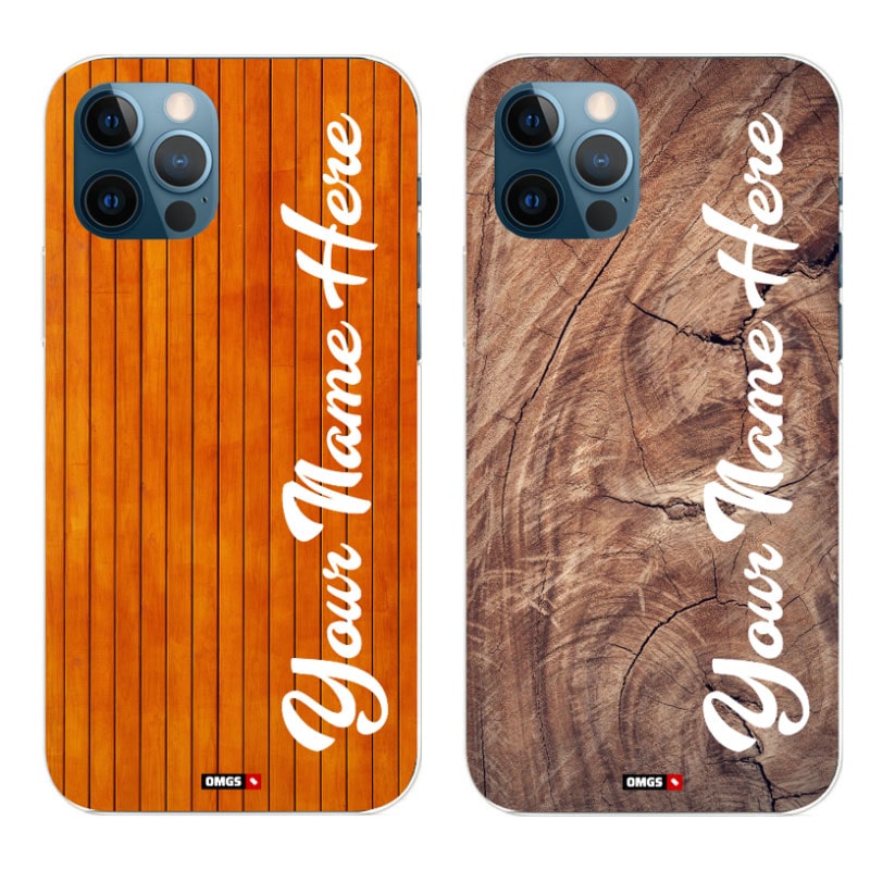 Personalised Wooden Custome name case iPhone Photo Case Custom Wooden