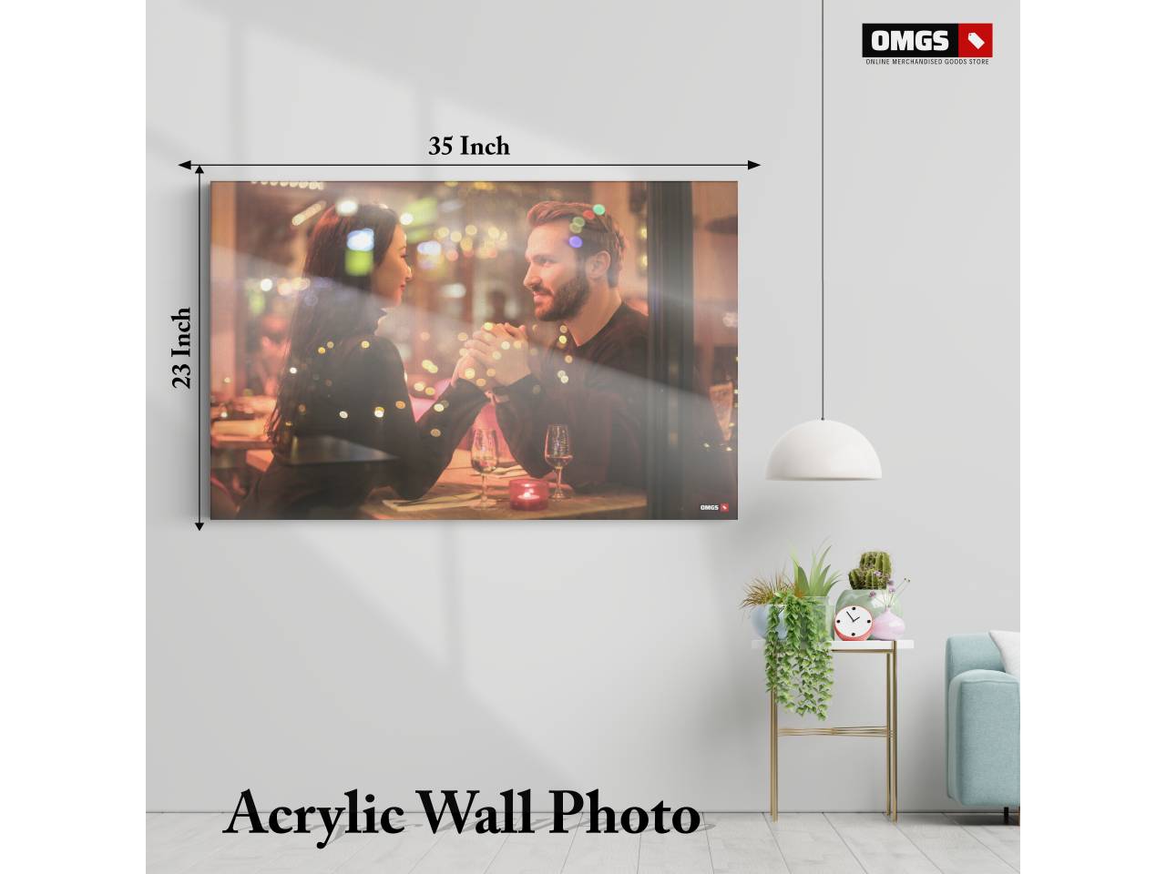 How are acrylic photos printed? OMGs