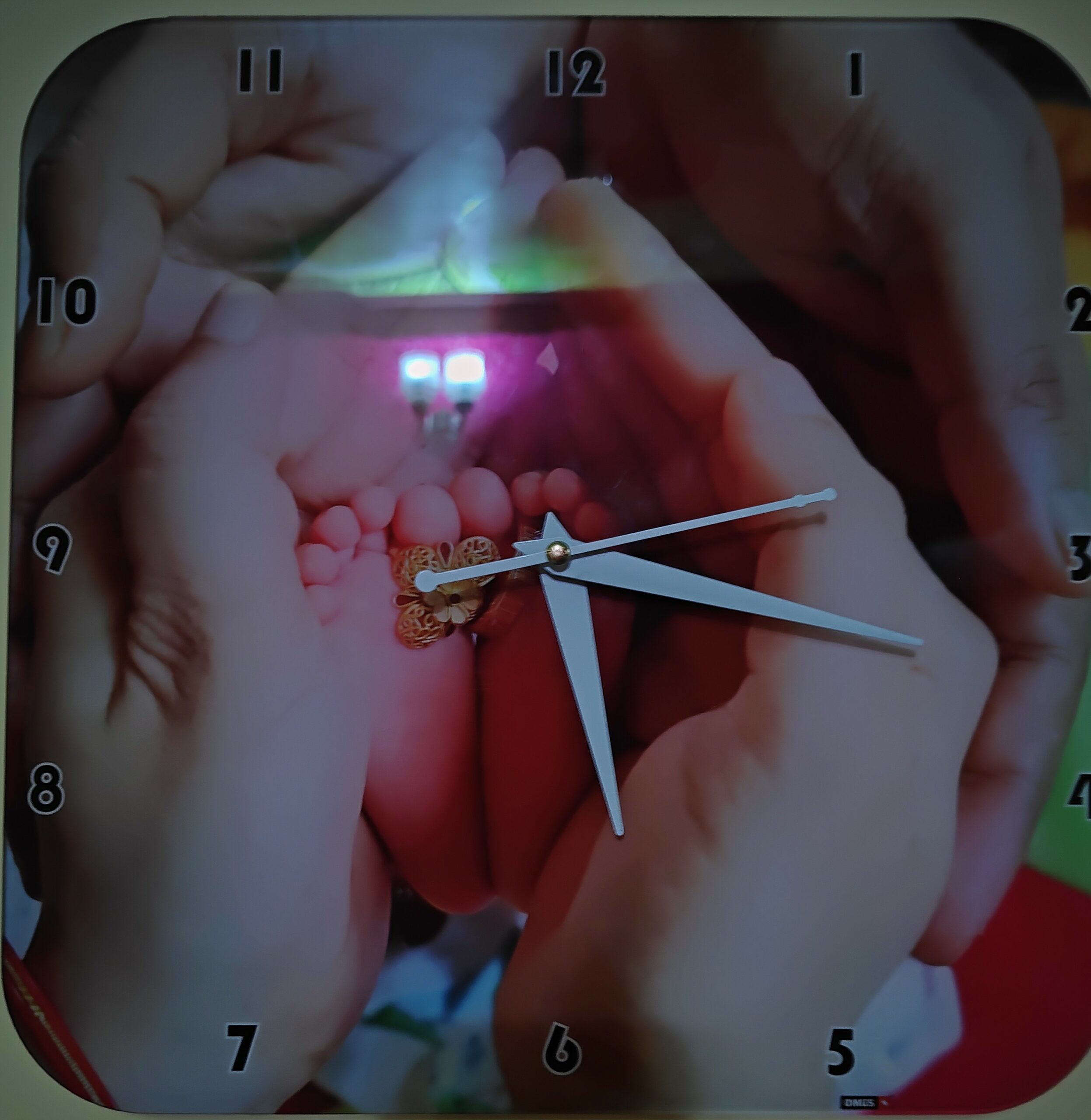 Customised Premium OMGs Acrylic Wall Clock photo review